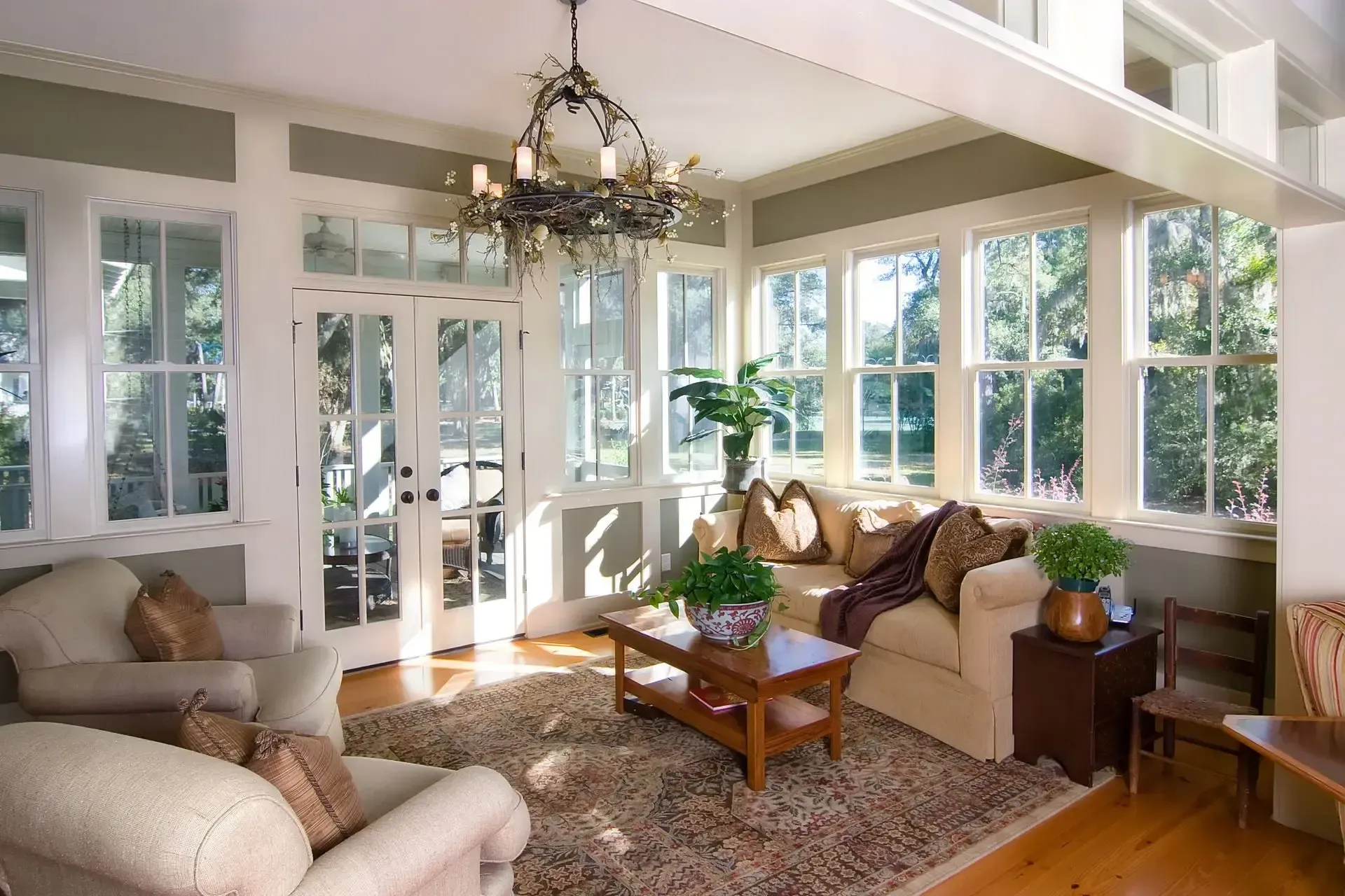 Remodeled home with many new windows